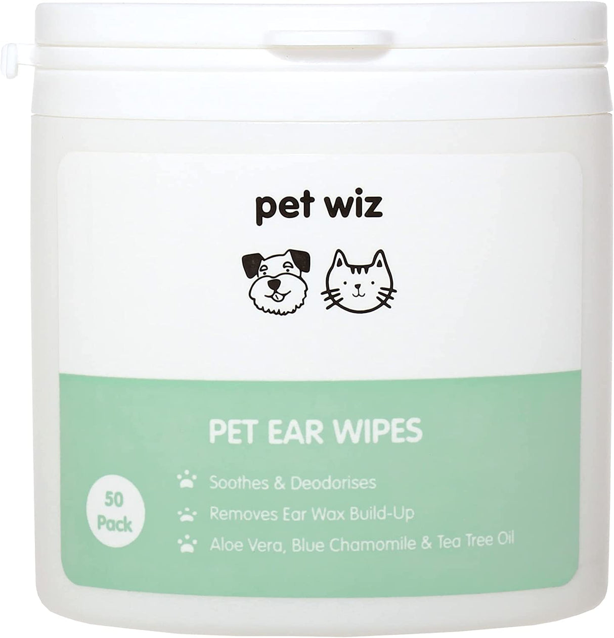 Ear Wipes for Dogs & Cats. Pet Wiz