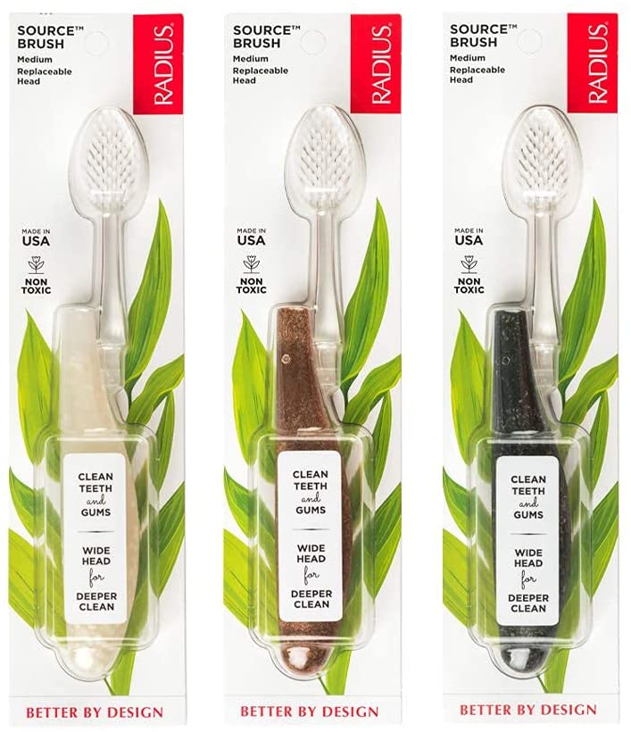 Source Toothbrush with Replaceable Heads Toothbrush RADIUS