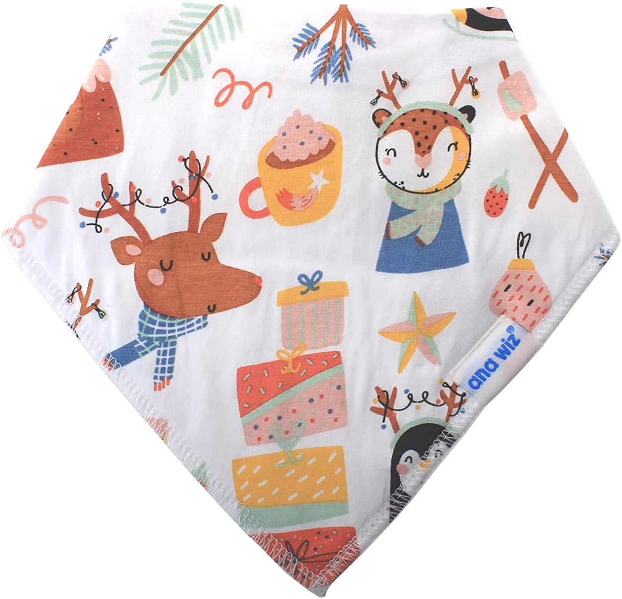 Baby Bandana Bibs (Pack of 5) Baby Bandana Bibs Ana Wiz Festive