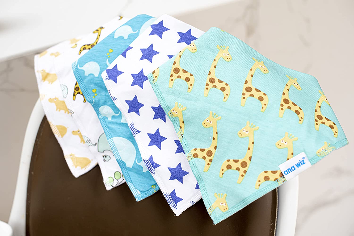 Baby Bandana Bibs (Pack of 5) Baby Bandana Bibs Ana Wiz