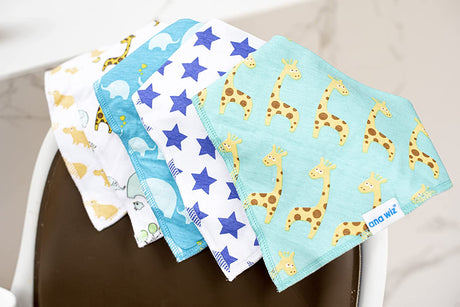 Baby Bandana Bibs (Pack of 5) Baby Bandana Bibs Ana Wiz