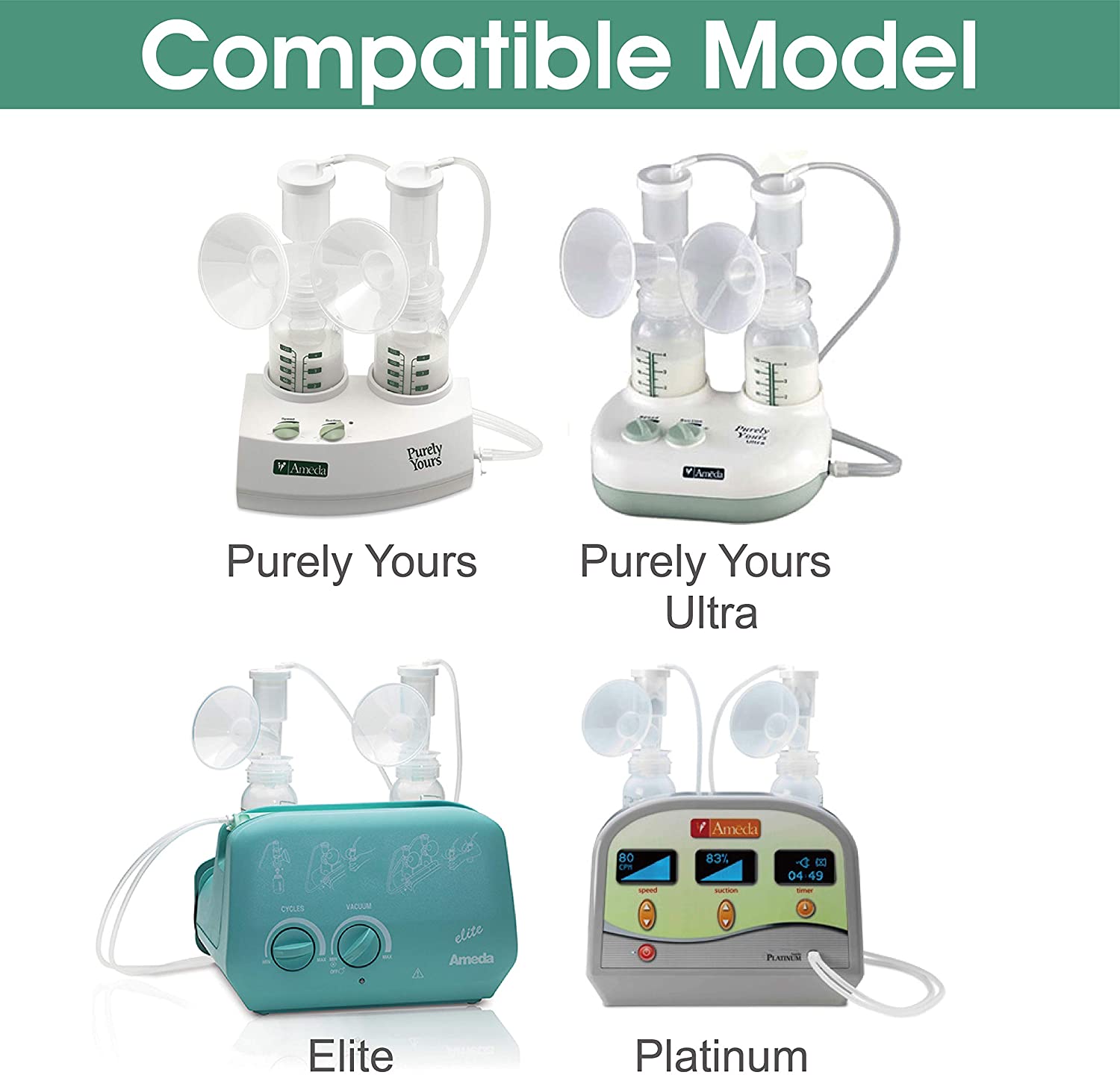 Replacement Silicone Diaphragms for Ameda Purely Yours Breastpump; Can Replace Ameda Silicone Diaphragms Valves & Membranes Maymom