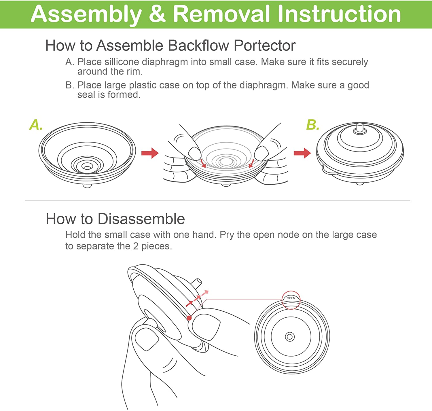 Silicone Membrane; Designed for Spectra S1 Spectra S2, 9 Plus Backflow Protector and Maymom Backflow Protectors Valves & Membranes Maymom