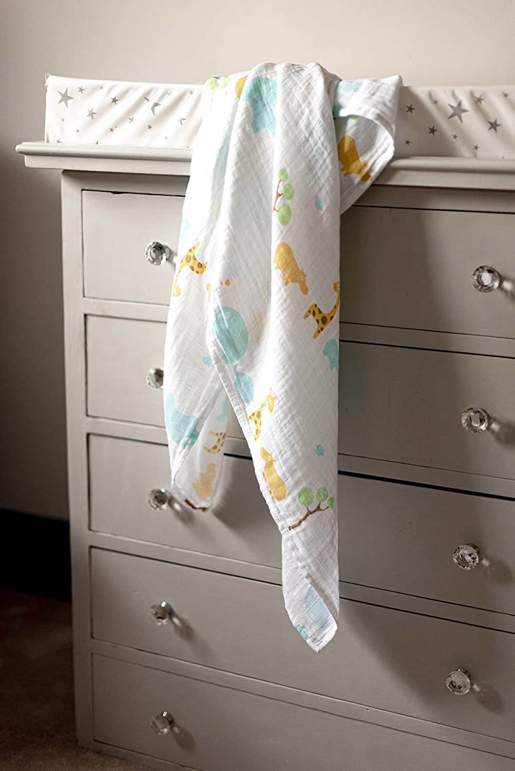 Extra Large Super Soft Muslins - Animal Designs - Gift Pack Baby Health Ana Wiz