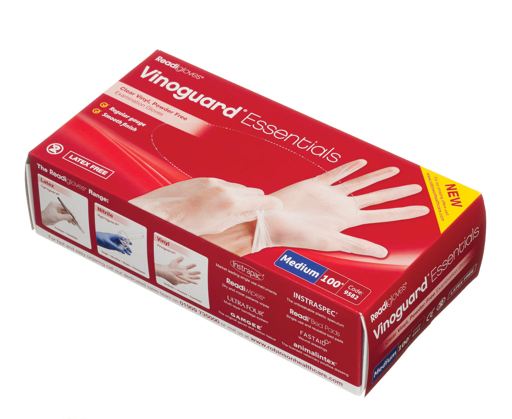 Disposable Powder Free Medical Grade Vinyl Gloves - Clear (Box of 100) Disposable Gloves Ana Wiz   