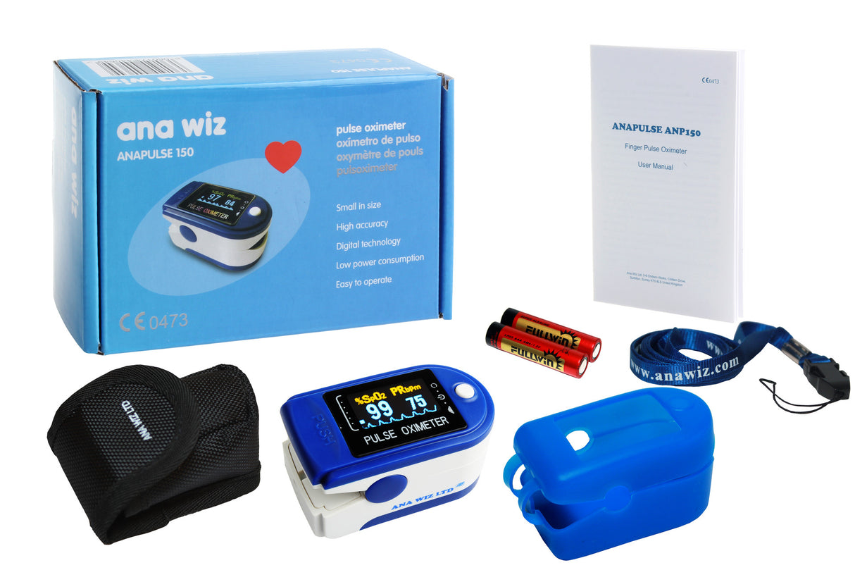 Finger Pulse Oximeter with Colour Waveform Display Pulse Oximeters Anapulse