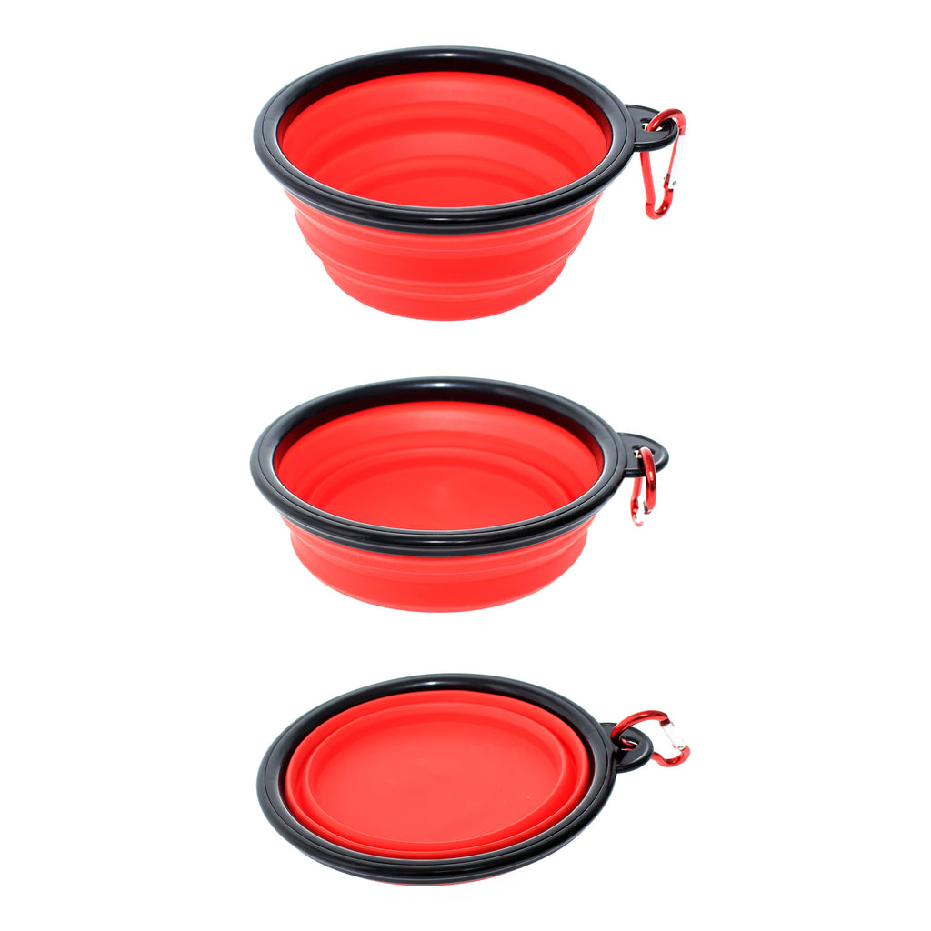 Collapsible Silicone Bowl for Dogs - 350ml Feeding Pet Wiz   