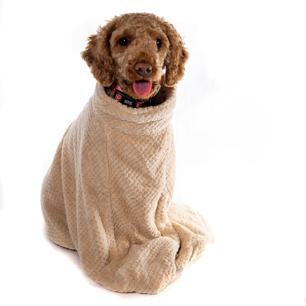Premium Microfibre Dog Drying Bag | Super Absorbent & Fast Drying Bathrobe Towel Dog Apparel Pet Wiz   