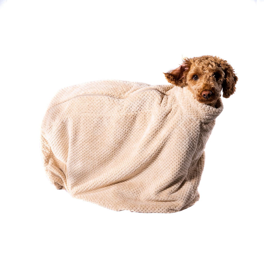 Premium Microfibre Dog Drying Bag | Super Absorbent & Fast Drying Bathrobe Towel Dog Apparel Pet Wiz   