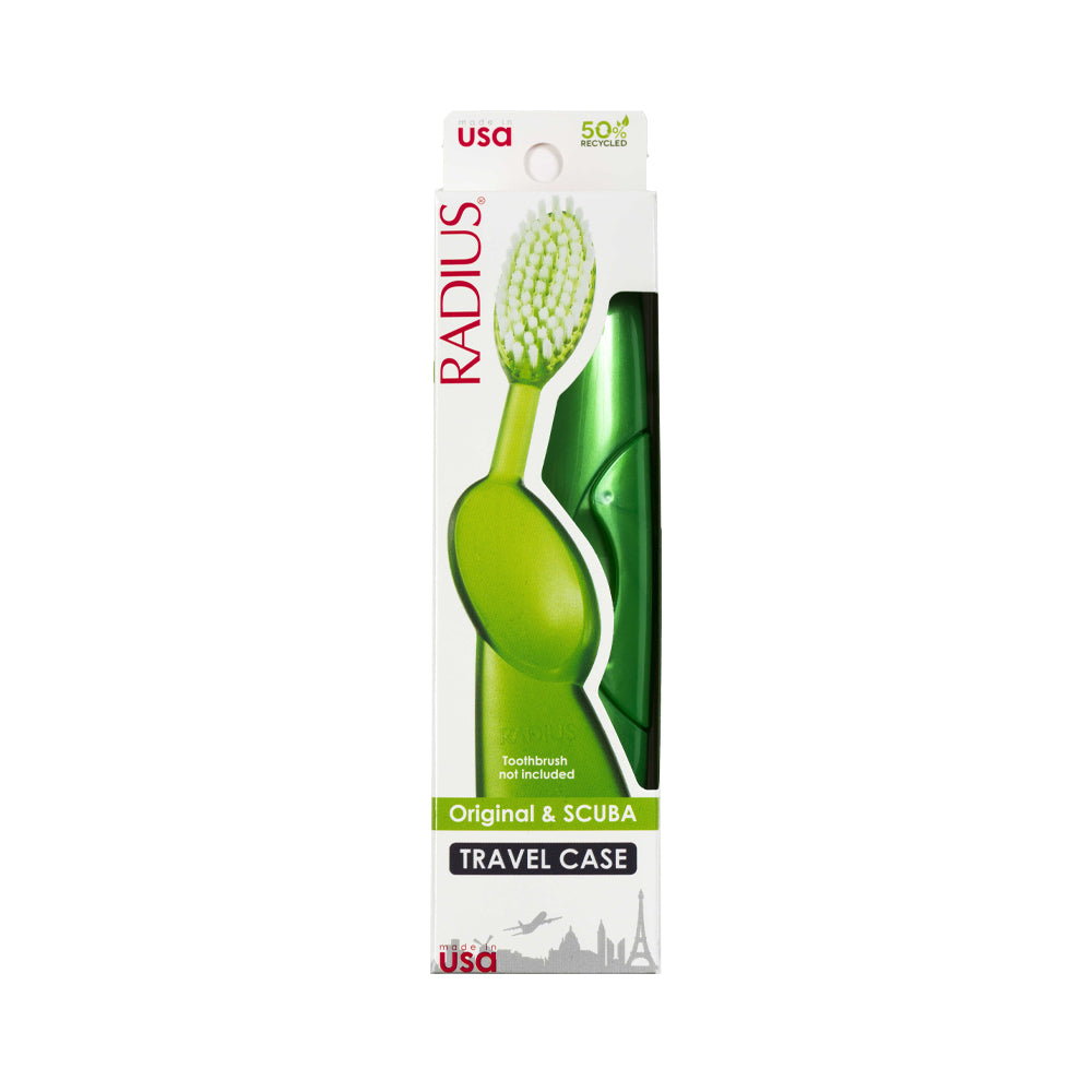 Big Brush™/Flex Brush™ Toothbrush Travel Case Toothbrush RADIUS Emerald Green  