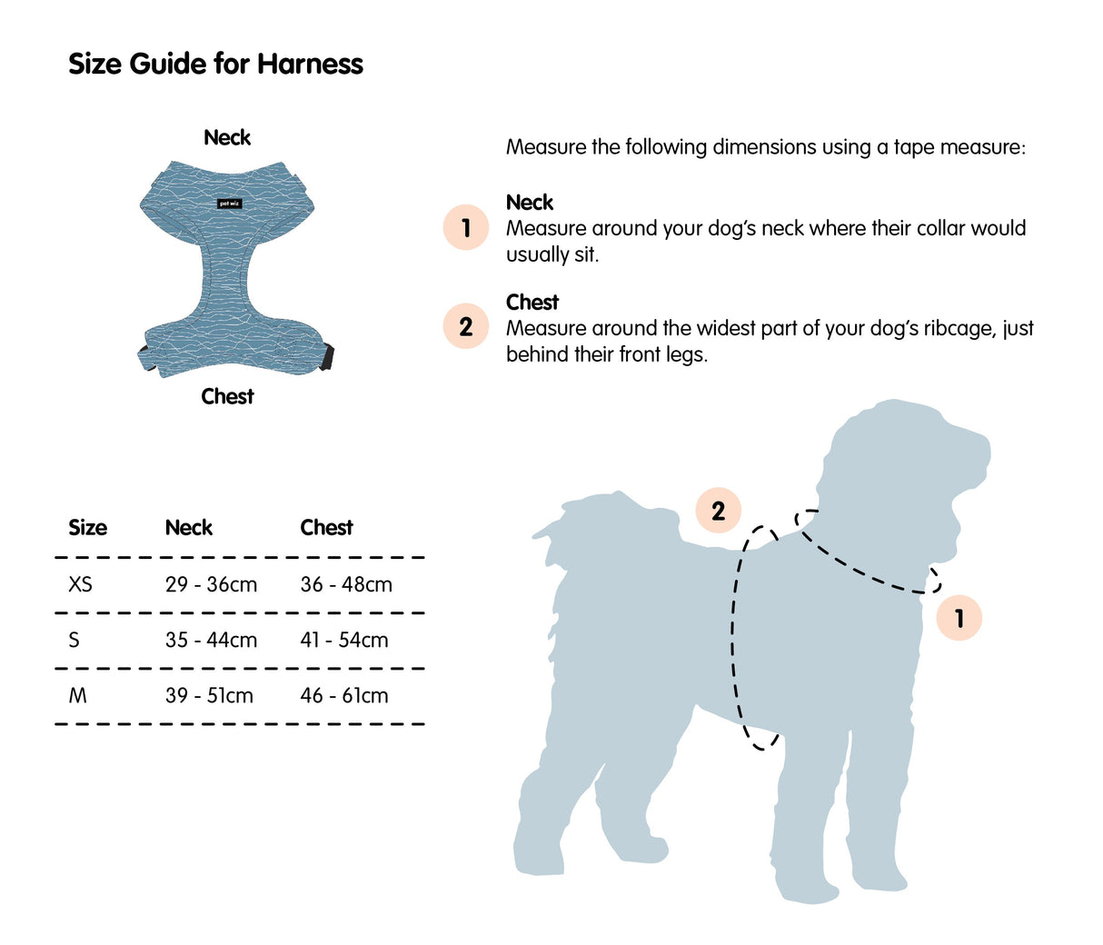 Pawfect Waves - Harness Pet Wiz