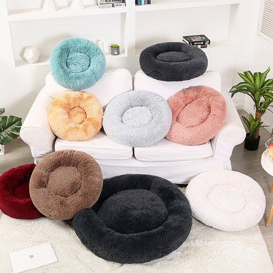Soft Calming Donut Bed - Premium Quality For Dogs & Cats Pet Bed Pet Wiz