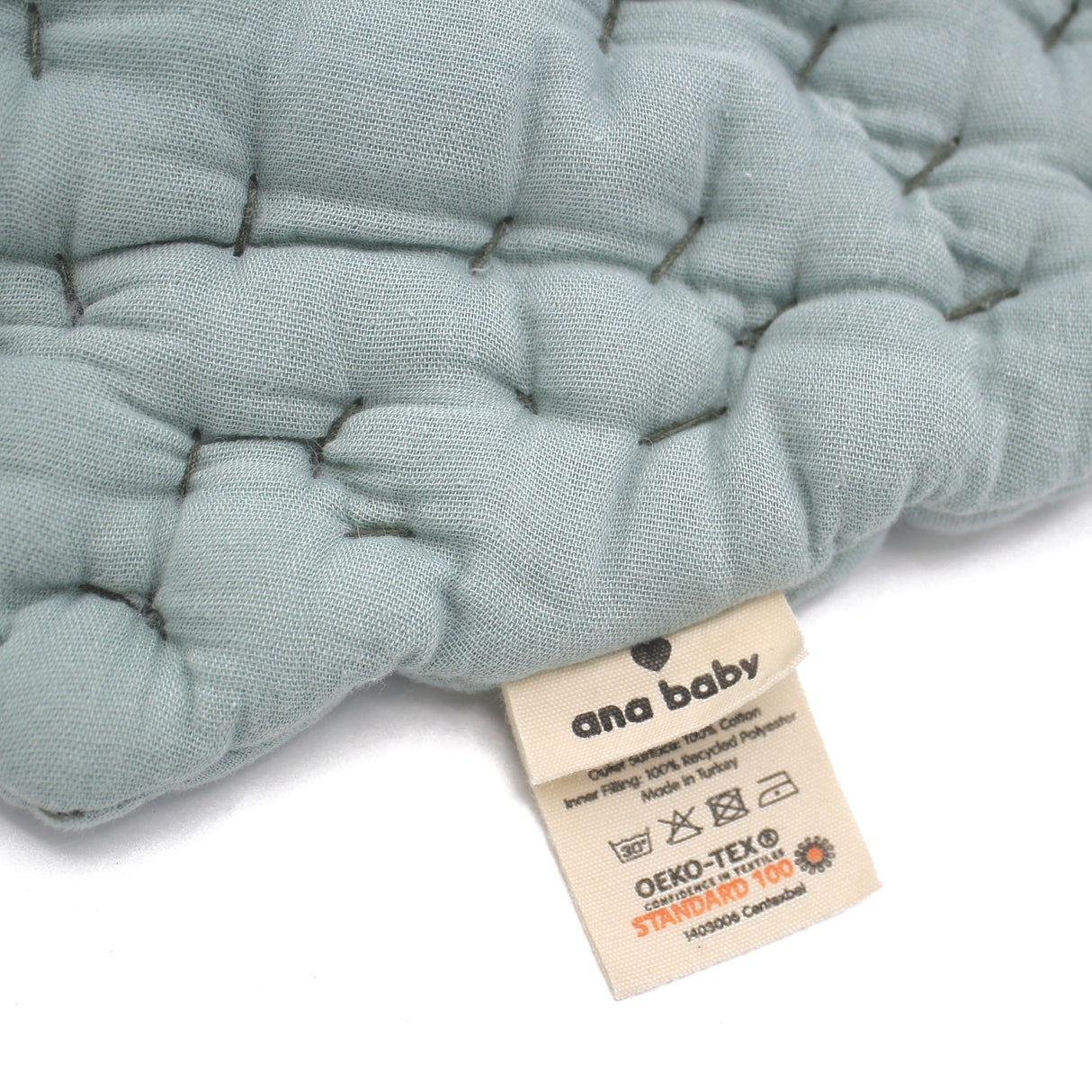 Hand Sewn Leaf Baby Play Mat, 100% Organic Cotton Lining Ana Baby