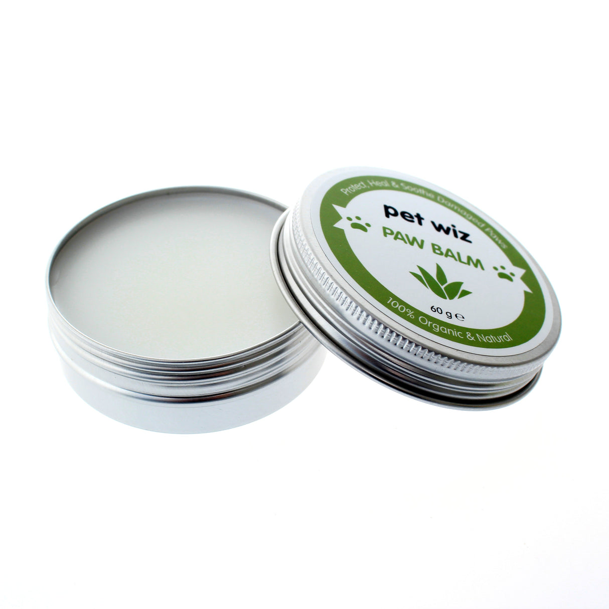 Organic Paw and Nose Balm for Dogs and Cats - Coconut Oil, Shea Butter, Vitamin E & Aloe Balm Pet Wiz