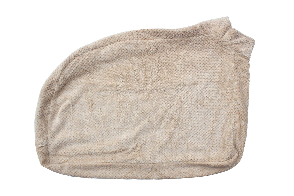 Premium Microfibre Dog Drying Bag | Super Absorbent & Fast Drying Bathrobe Towel Dog Apparel Pet Wiz Extra Small Sand