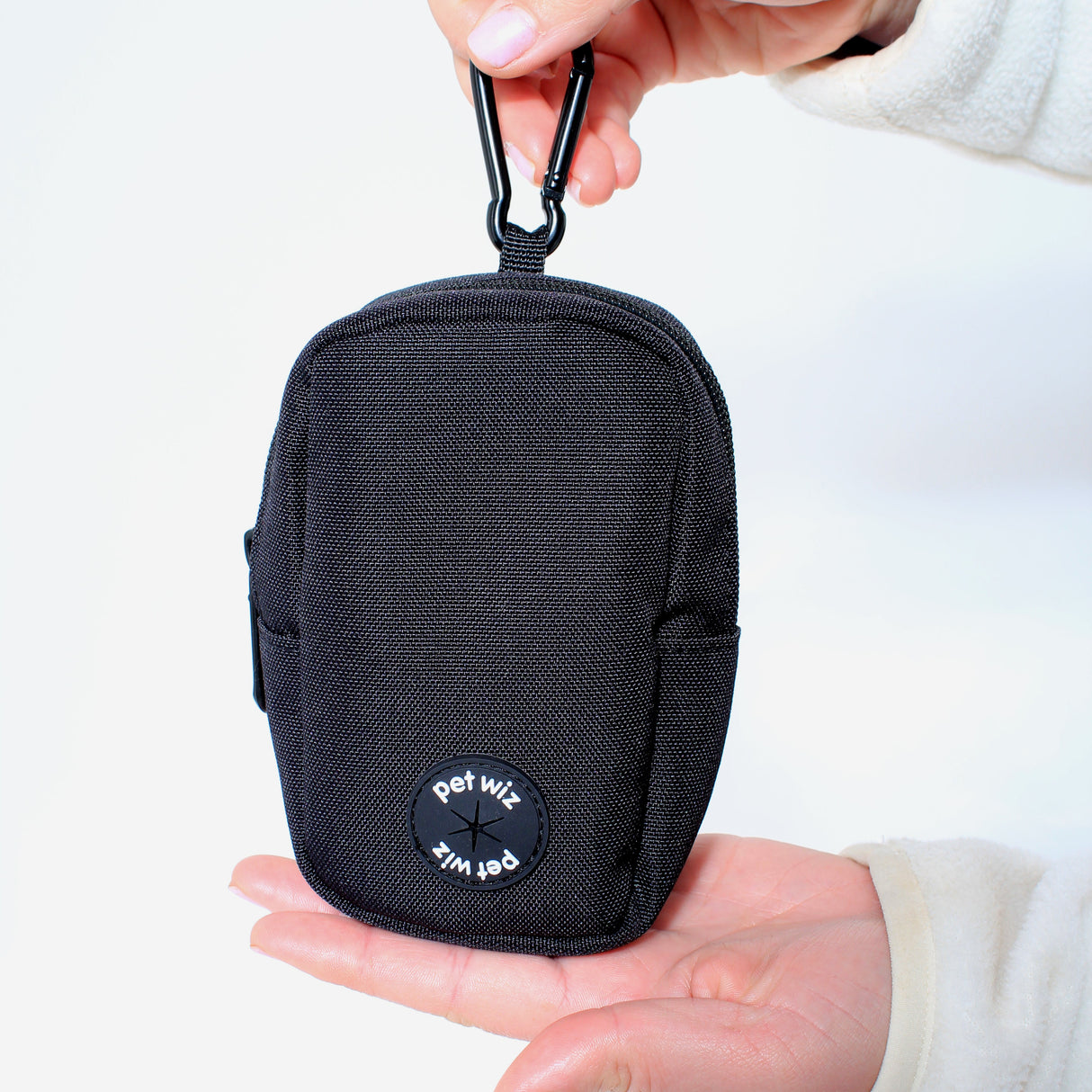 Treat Pouch & Poop Bag Dispenser - Includes Carabiner Clip  Pet Wiz