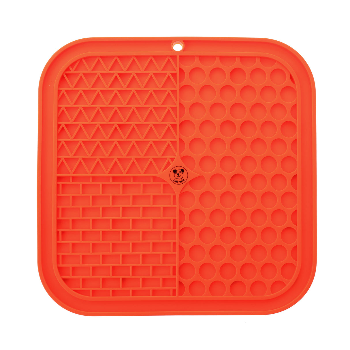 Silicone Licking Mat - Providing Mental Stimulation and Anxiety Relief Feeding Pet Wiz Orange