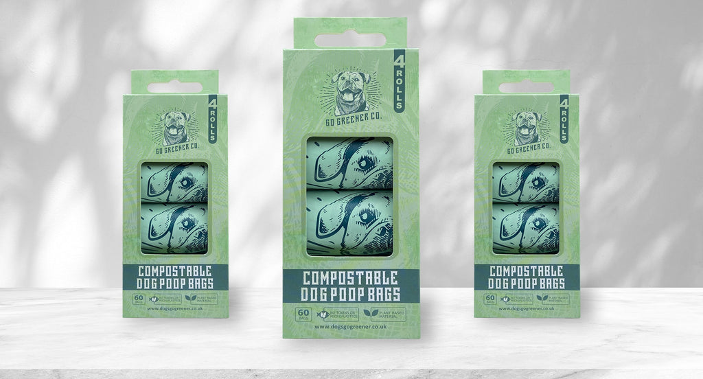 Dogs Go Greener - Compostable Dog Poop Bags (60 Bags) Poop Bags Dogs Go Greener   