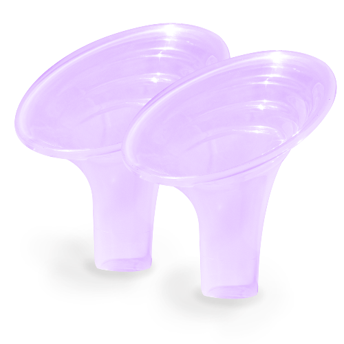 Angled Breast Pump Flanges - Large: 28mm-32mm Shields & Inserts Pumpin' Pal