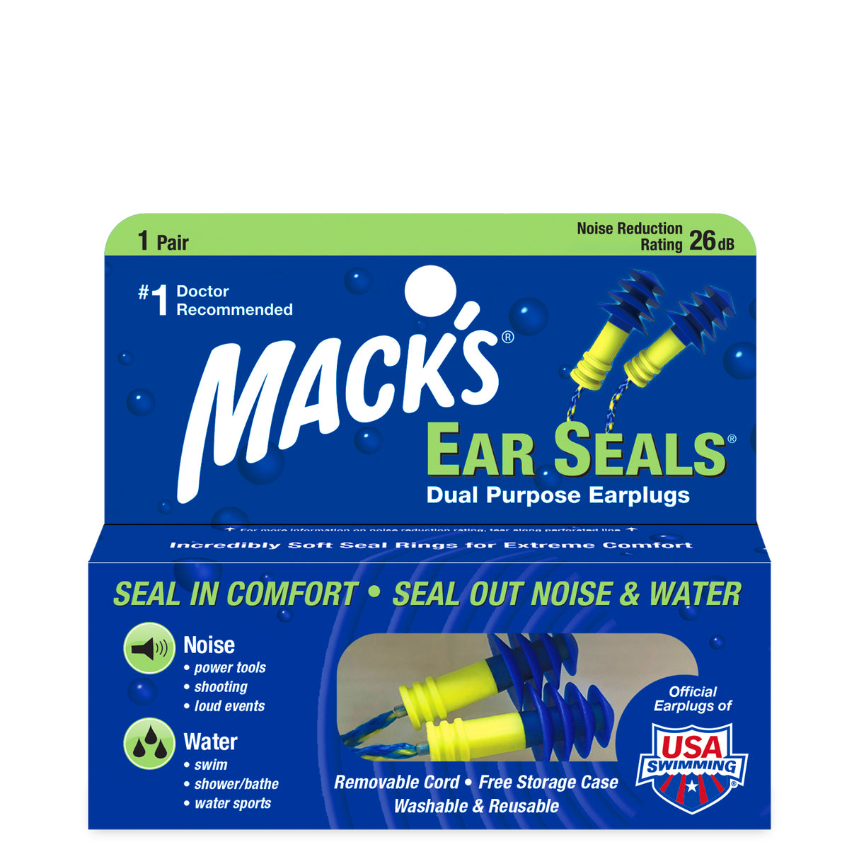 Ear Seals Dual Purpose Earplugs Earplugs Mack's