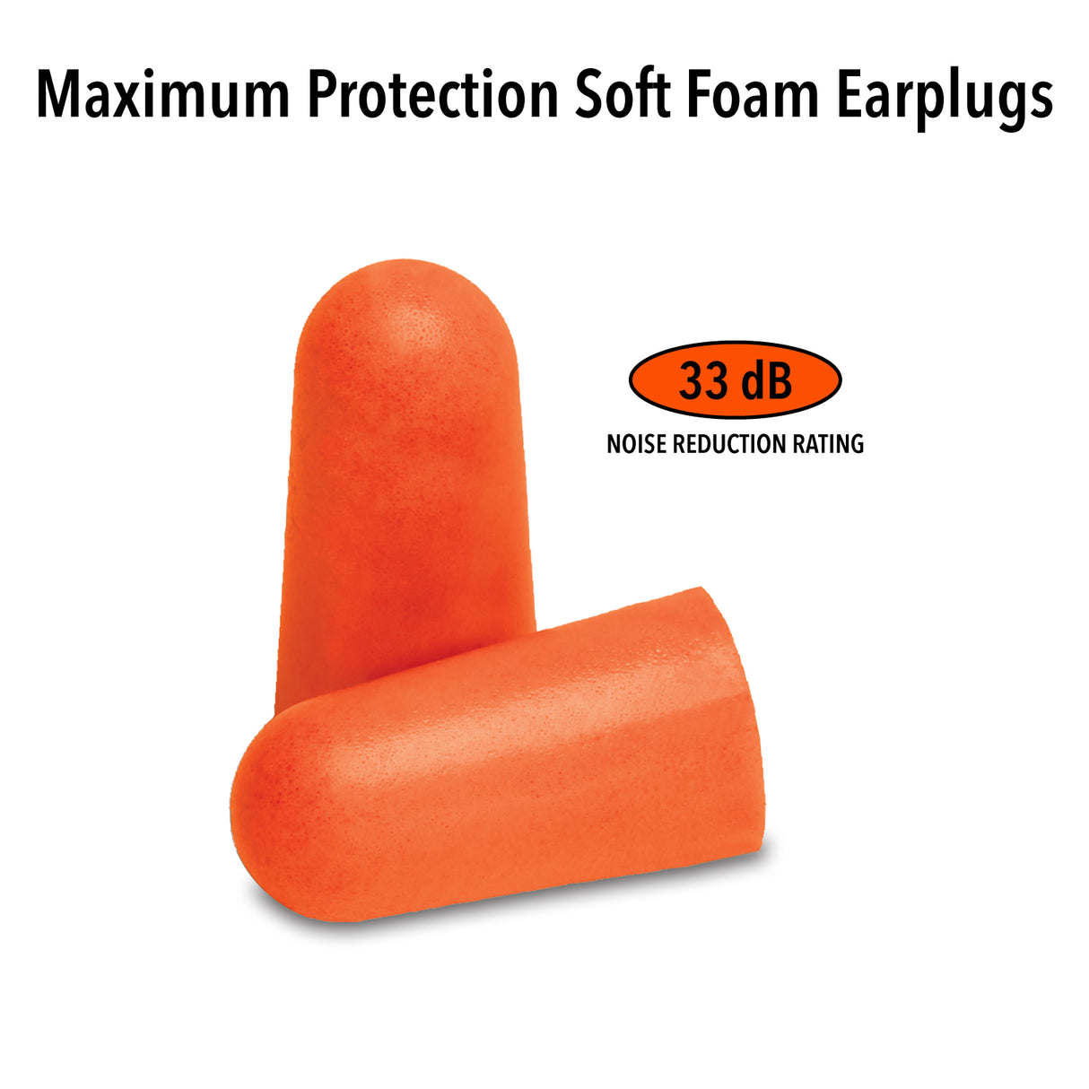 Maximum Protection Soft Foam Earplugs Earplugs Mack's
