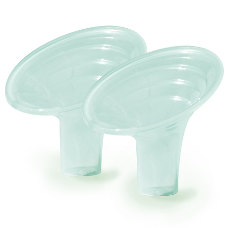 Angled Breast Pump Flanges - Medium: 24mm-27mm Shields & Inserts Pumpin' Pal