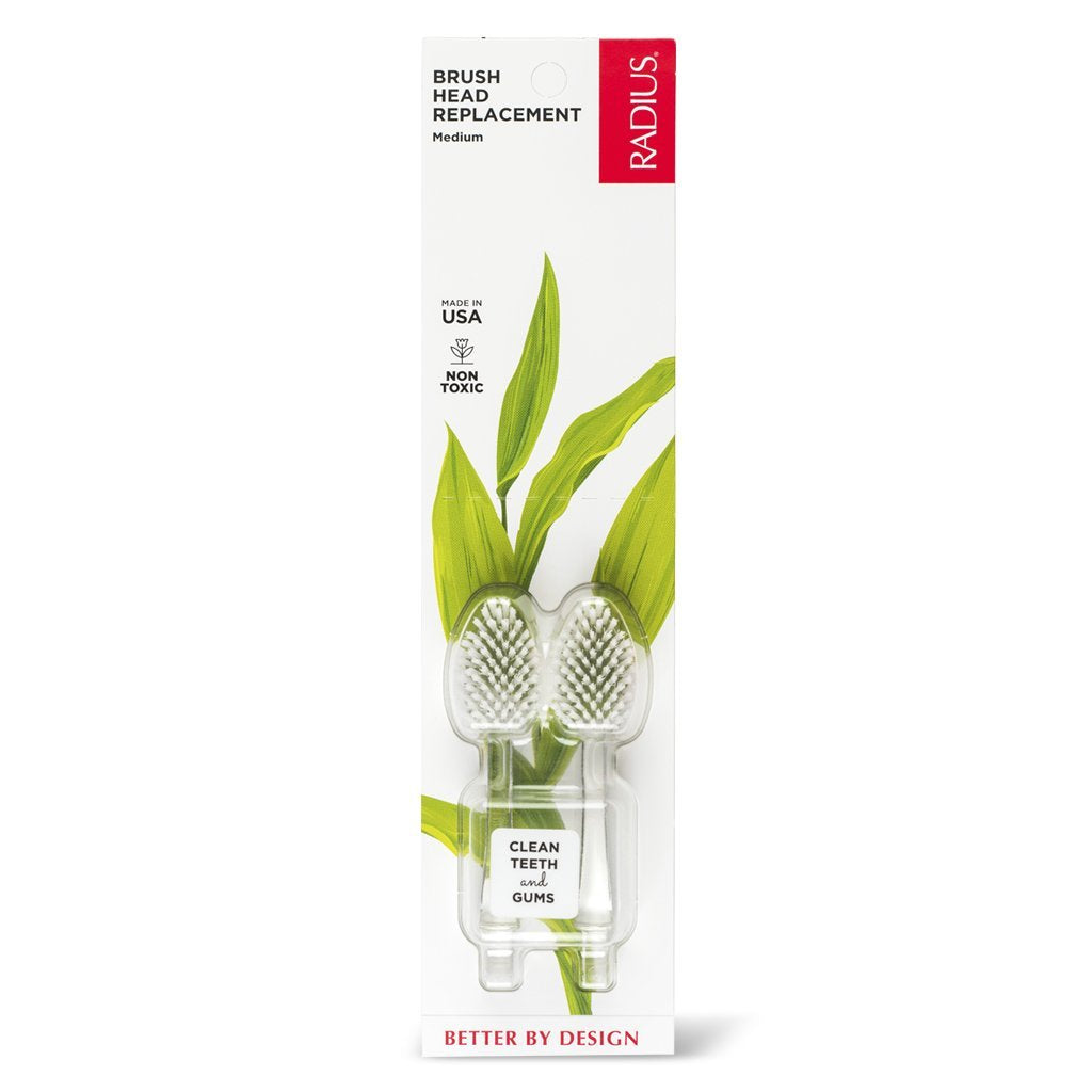 Brush Head Replacements (2 Pack) Toothbrush RADIUS
