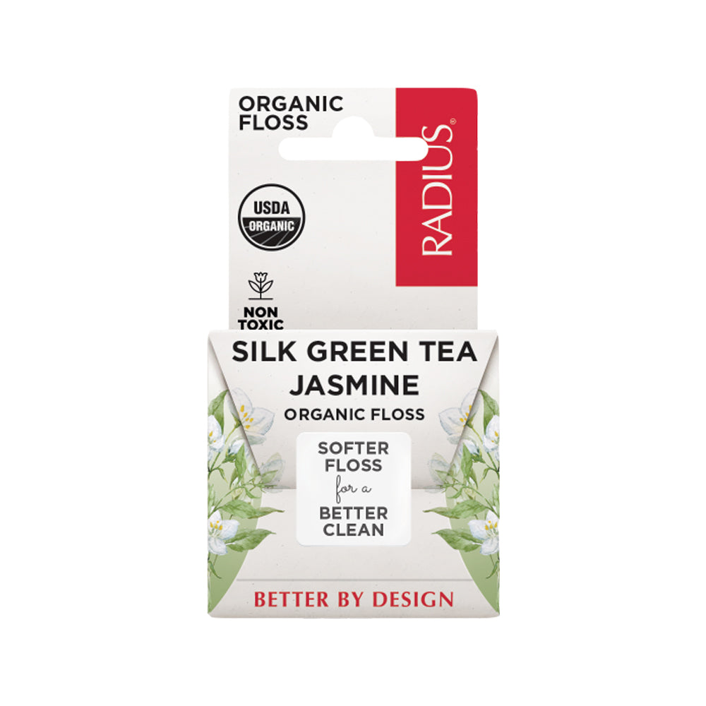 Floss USDA Organic Silk Green Tea Jasmine Dental Floss RADIUS