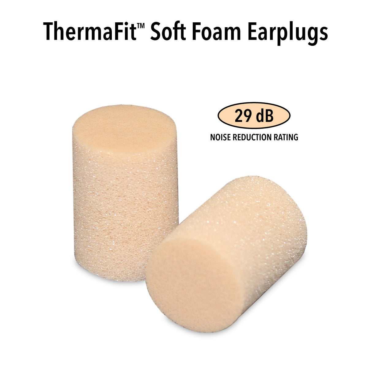 ThermaFit Soft Foam Ear Plugs Earplugs Mack's