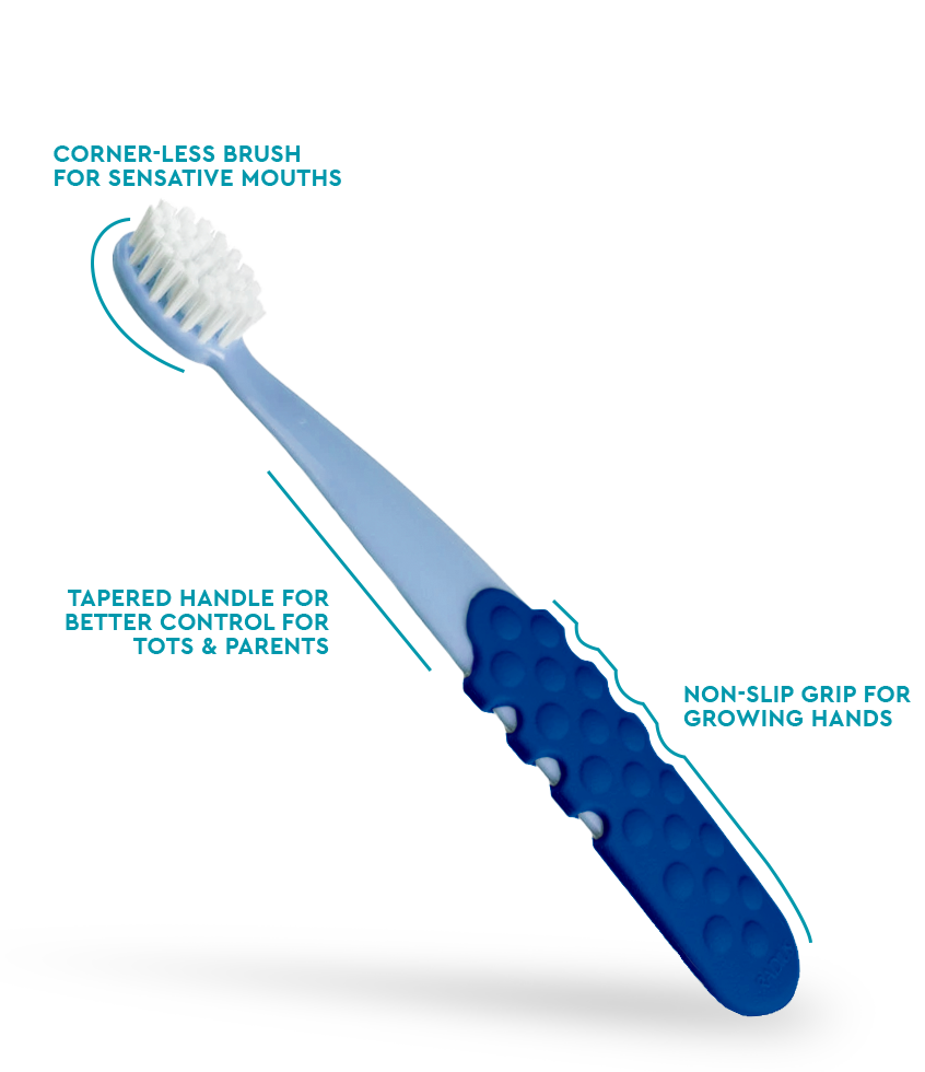 Totz Plus Brush (3 Years +) RADIUS Blue w/ Navy Grip