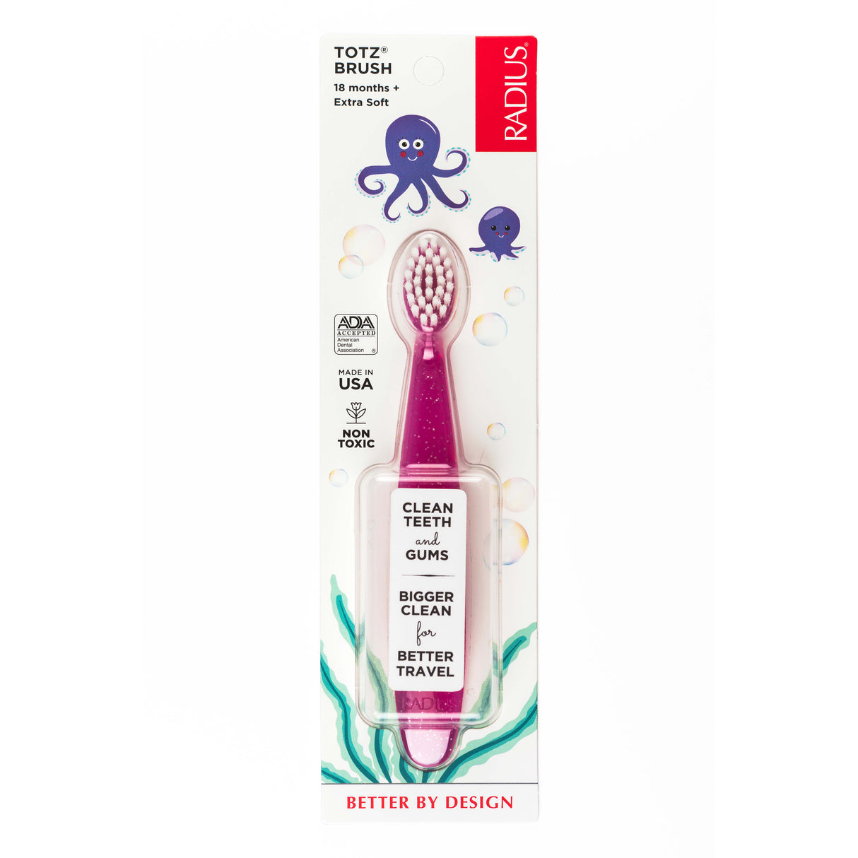 Toothbrush, Totz Brush 18 Months+ (Assorted Colours) Toothbrush RADIUS