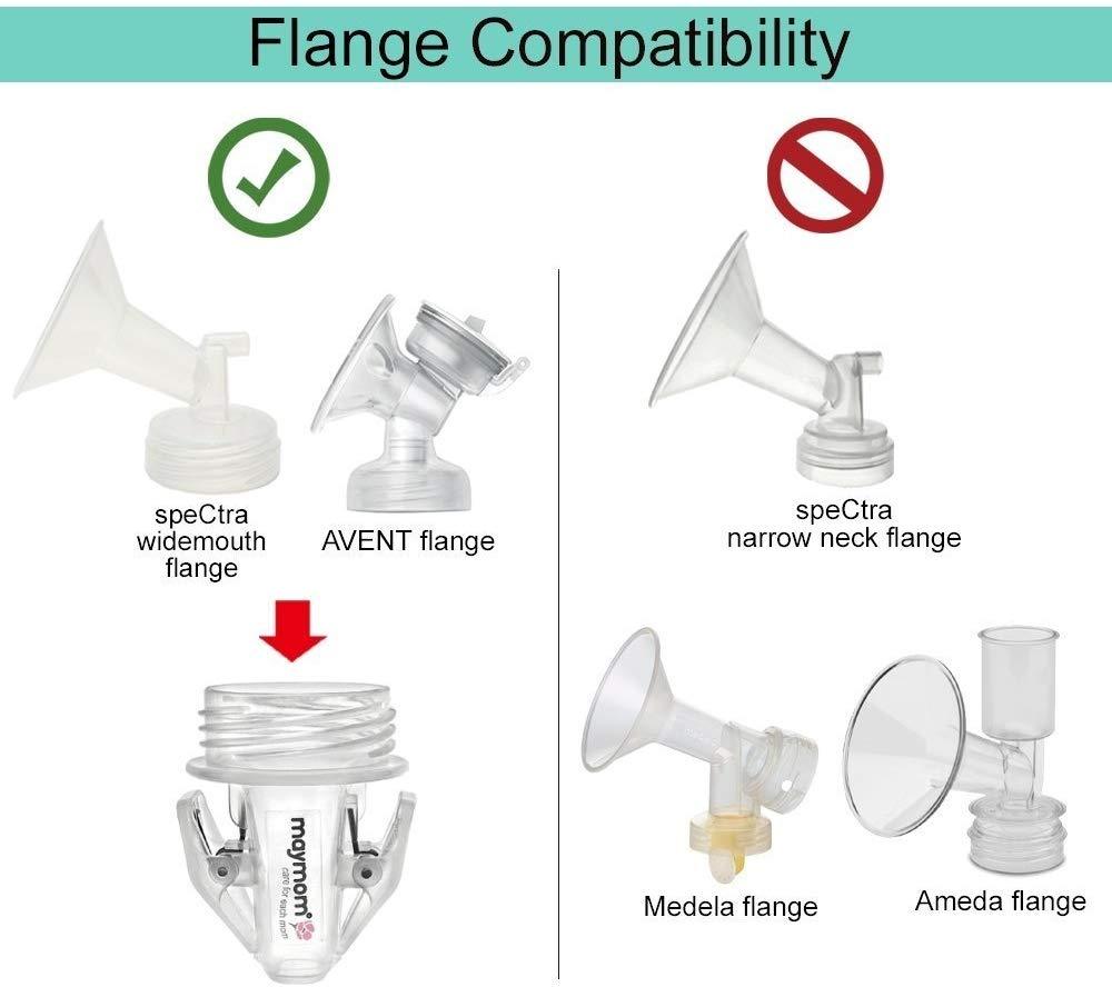 Breastmilk Storage Bag Adapters for Spectra Wide Neck Breastshields Milk Storage Spectra