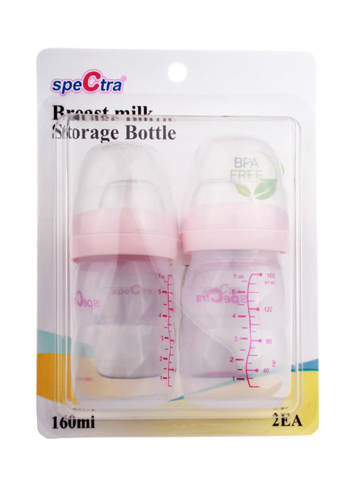 Spectra Wide Neck Milk Storage Bottles - Pack of 2 - 160ml Breast Pump Accessories Spectra   