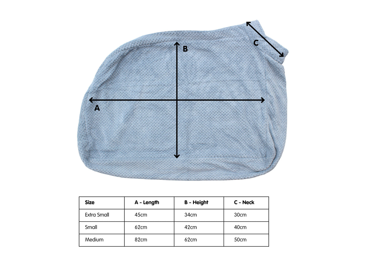 Premium Microfibre Dog Drying Bag | Super Absorbent & Fast Drying Bathrobe Towel Dog Apparel Pet Wiz