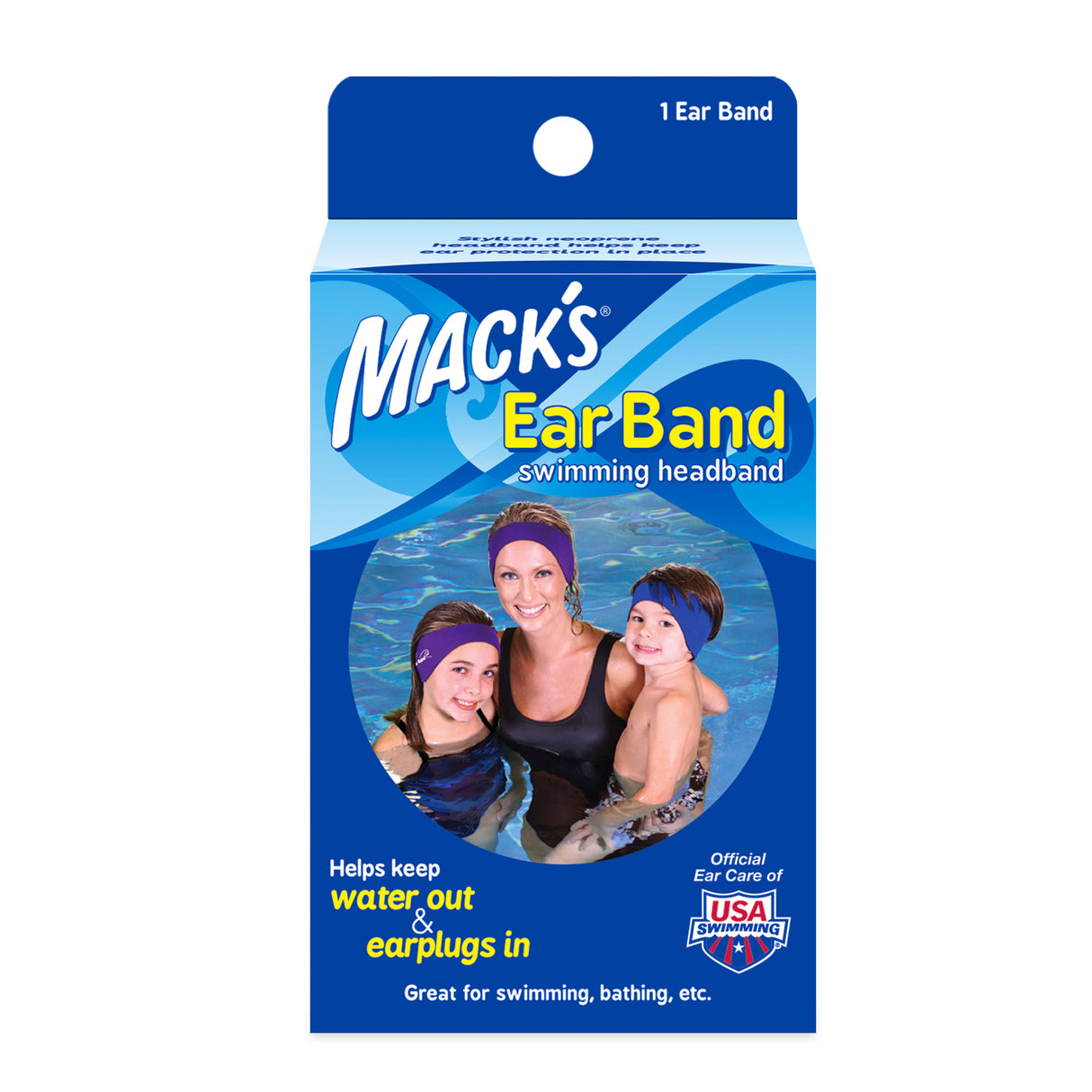 Ear Band Swimming Headband Earplugs Mack's
