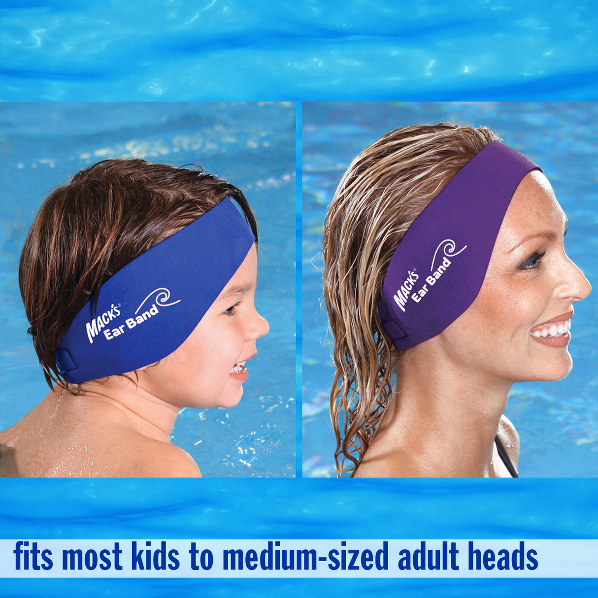 Ear Band Swimming Headband Earplugs Mack's