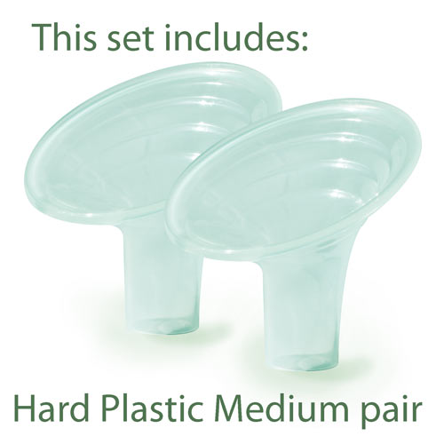 Angled Breast Pump Flanges - Set of 3 - Large (M, L & XL) Shields & Inserts Pumpin' Pal