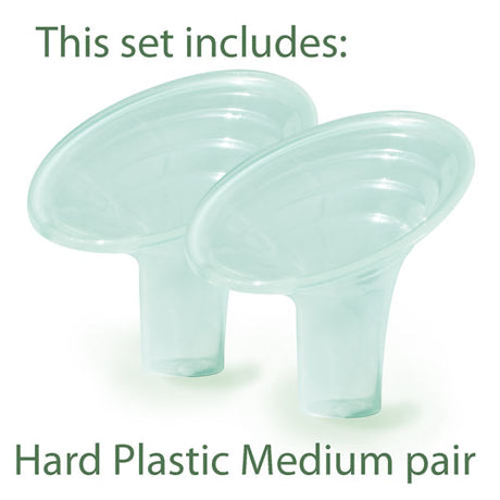 Angled Breast Pump Flanges - Set of 3 - Large (M, L & XL) Shields & Inserts Pumpin' Pal