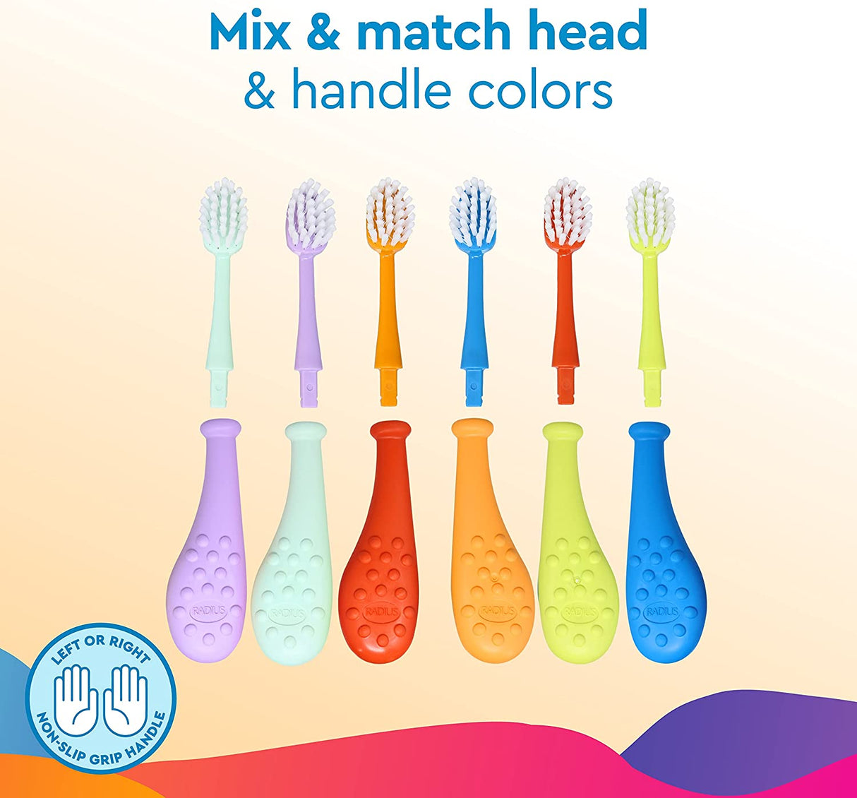 Big Kidz Forever Brush with Replaceable Head Toothbrush for Children, 6 Years and Up Toothbrush RADIUS
