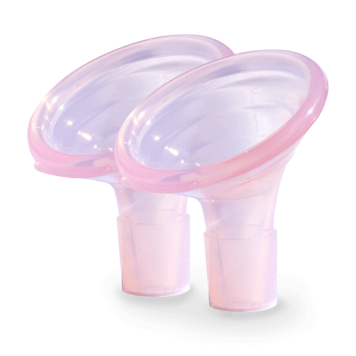 Angled Breast Pump Flanges - Small: 19mm-23mm Shields & Inserts Pumpin' Pal