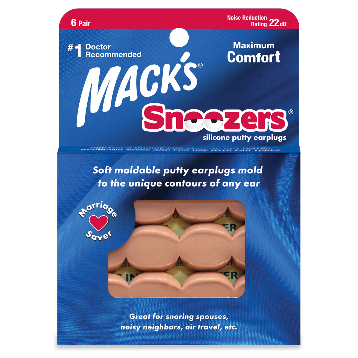Snoozers Silicone Putty Earplugs Earplugs Mack's