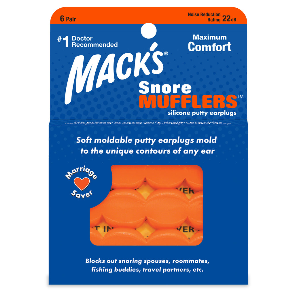 Mack's - Snore Mufflers Silicone Putty Earplugs (6 Pairs) Earplugs Mack's   