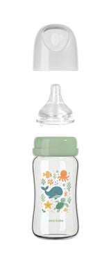 Pure Borosilicate Glass Feeding Bottles – 2 Pack Feeding Bottle Ana Baby