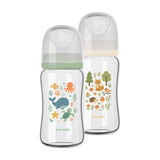 Pure Borosilicate Glass Feeding Bottles – 2 Pack