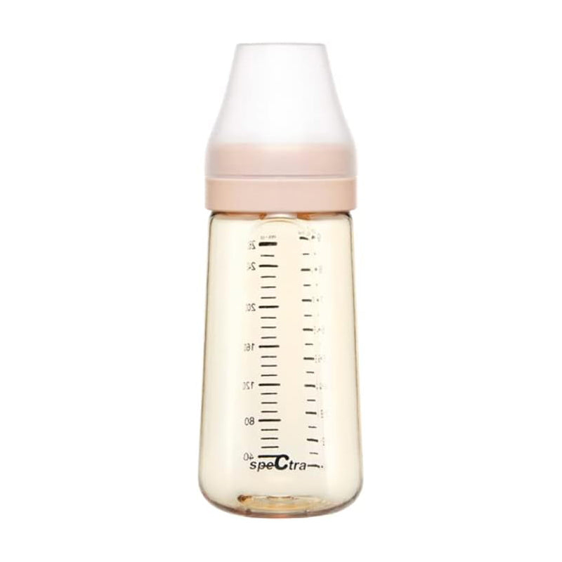 Premium PPSU Wide Neck Baby Bottle - 1 x 260ml Bottle with Teat - Designs May Vary  Spectra   