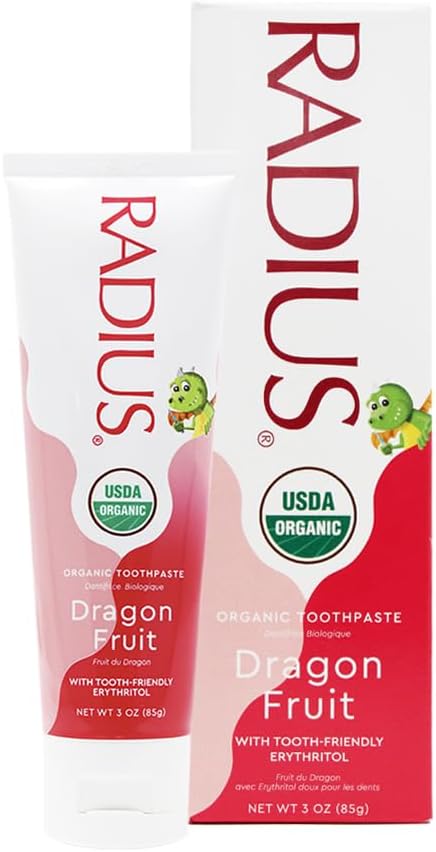 Radius Kids USDA Organic Toothpaste - Dragon Fruit - 6 Months+ Toothpaste Radius   
