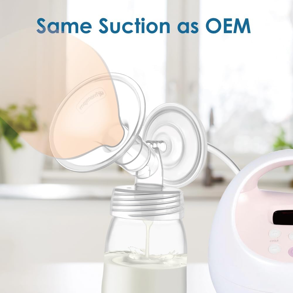 Wide Neck Pump Parts (2pc) – Compatible with Spectra S1/S2 Shields & Inserts Maymom