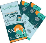 Anywhere Floss Dental Floss RADIUS Vegan Peppermint 1 Pack 