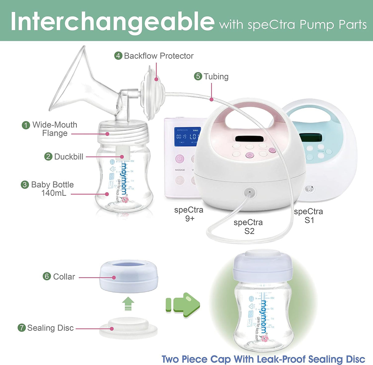 Pump Parts for Spectra Breast Pump Accessories Maymom   