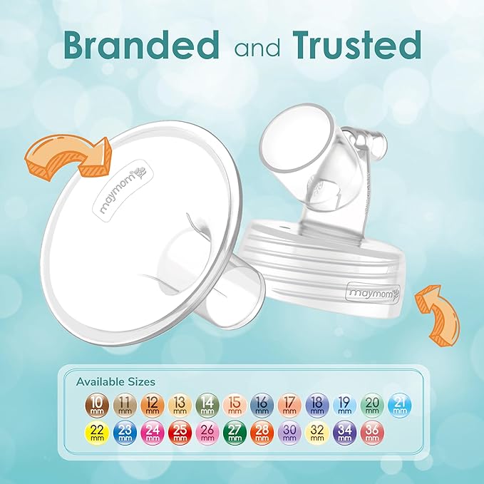 Wide Neck Pump Parts (2pc) – Compatible with Spectra S1/S2 Shields & Inserts Maymom